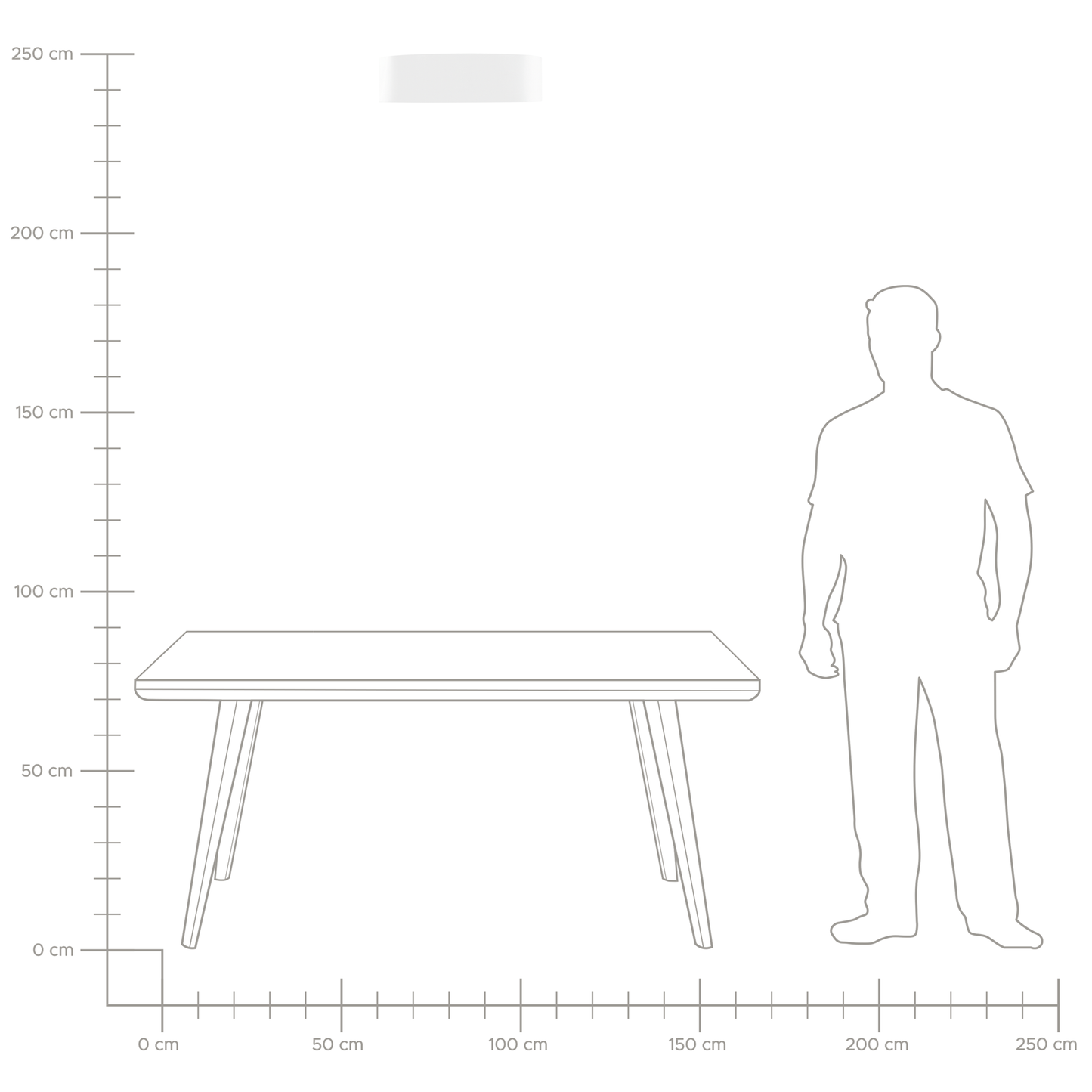 LED Deckenlampe LOEI Metall Weiss