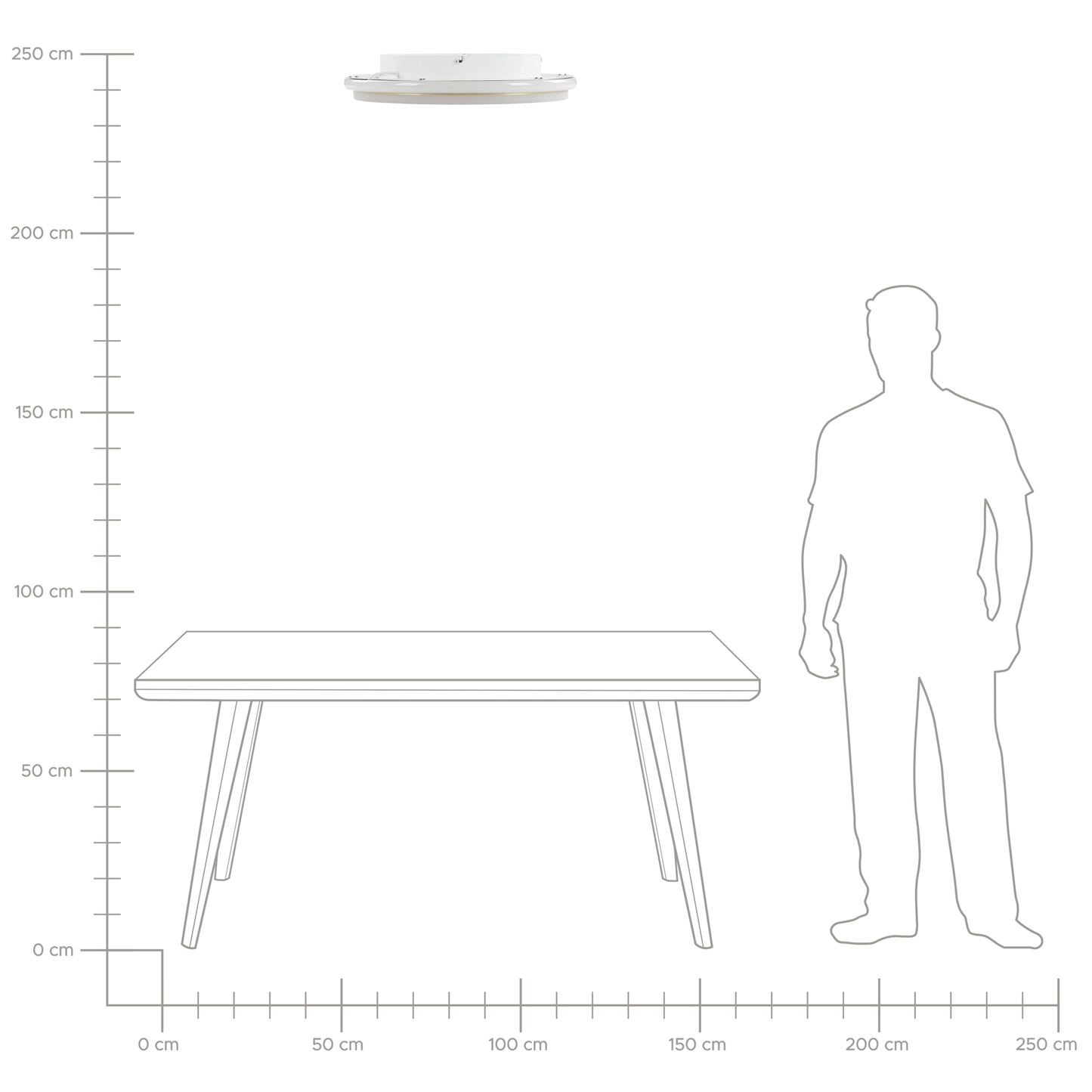 LED Deckenlampe TAPING Metall Gold