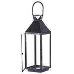 Laterne BALI Edelstahl 54 cm Schwarz