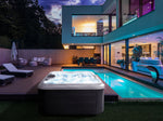 Outdoor Whirlpool mit LED ARCELIA Weiss