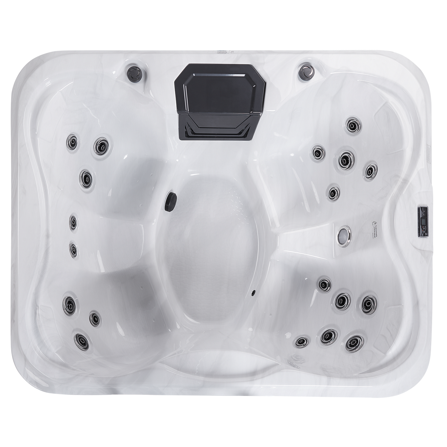 Outdoor Whirlpool mit LED ARCELIA Weiss