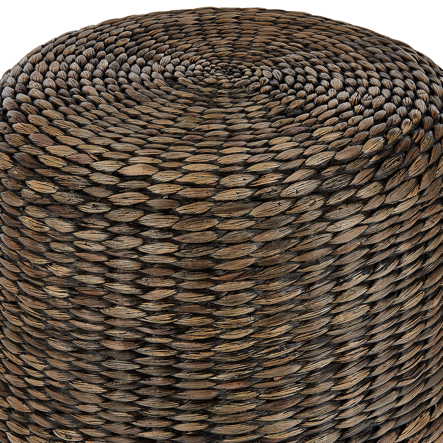 Pouf Wasserhyazinthe braun ⌀ 40 cm BICHIR