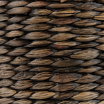Pouf Wasserhyazinthe braun ⌀ 40 cm BICHIR