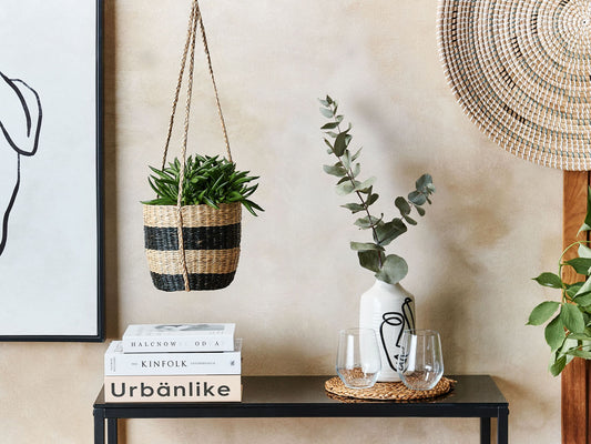 Blumenkübel RUFFE Geflecht 18 cm Naturfarben
