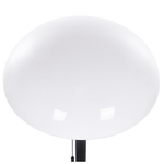 Stehlampe Metall schwarz / weiss / gold 150 cm rund MINIJA