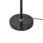 Stehlampe Metall schwarz / weiss / gold 150 cm rund MINIJA