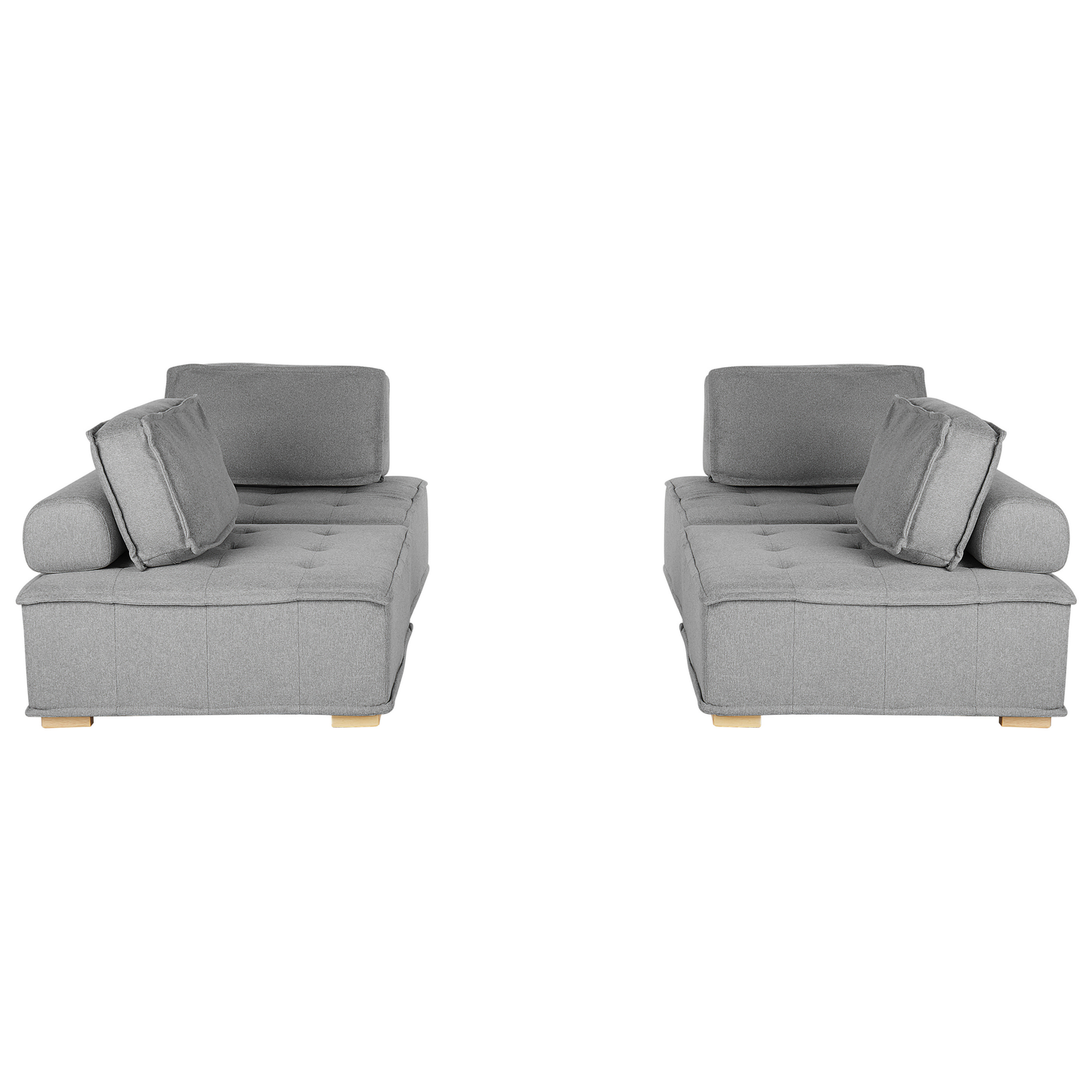 Sofa Set grau 4-Sitzer TIBRO