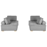 Sofa Set grau 4-Sitzer TIBRO
