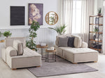 Sofa Set Polsterbezug helles Beige 4-Sitzer TIBRO
