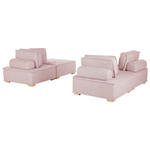 Sofa Set Polsterbezug rosa 4-Sitzer TIBRO