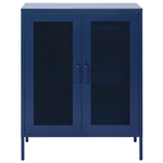 Schrank WAKATIPU Metall 102 cm Marineblau