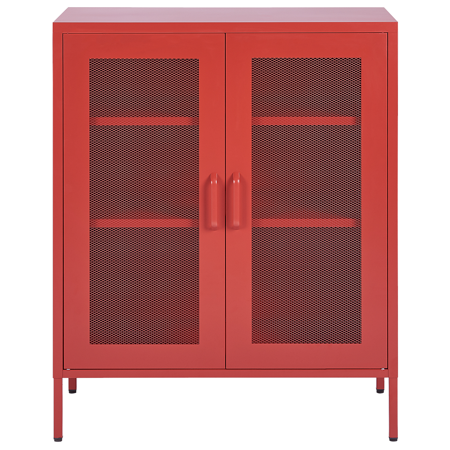 Schrank WAKATIPU Metall 102 cm Rot