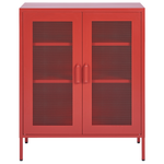 Schrank WAKATIPU Metall 102 cm Rot