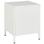 Nachttisch mit 2 Schubladen KYLEA Metall Weiss