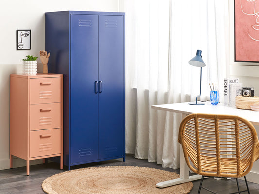 Büroschrank VARNA Metall Marineblau