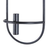 Wandkerzenhalter 2er Set CAVIANA Metall 38 cm Schwarz