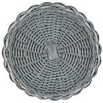 Set mit 3 Blumentöpfen GEFIRA PE Rattan 31/39/49 cm Grau
