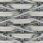 Set mit 3 Blumentöpfen GEFIRA PE Rattan 31/39/49 cm Grau