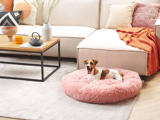 Tierbett KULU Webpelz Rosa