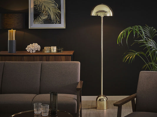Stehlampe gold 158 cm rund MACASIA