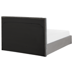 Bett mit Stauraum Samtstoff VION 140 x 200 cm Grau