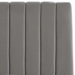 Bett mit Stauraum Samtstoff VION 140 x 200 cm Grau