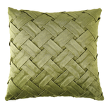 Dekokissen 2er Set NARCISSUS Samtstoff 43 x 43 cm Grün Geometrisches Muster