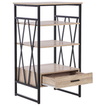 Bücherregal mit 3 Fächern KEENE 101 cm Hellbraun