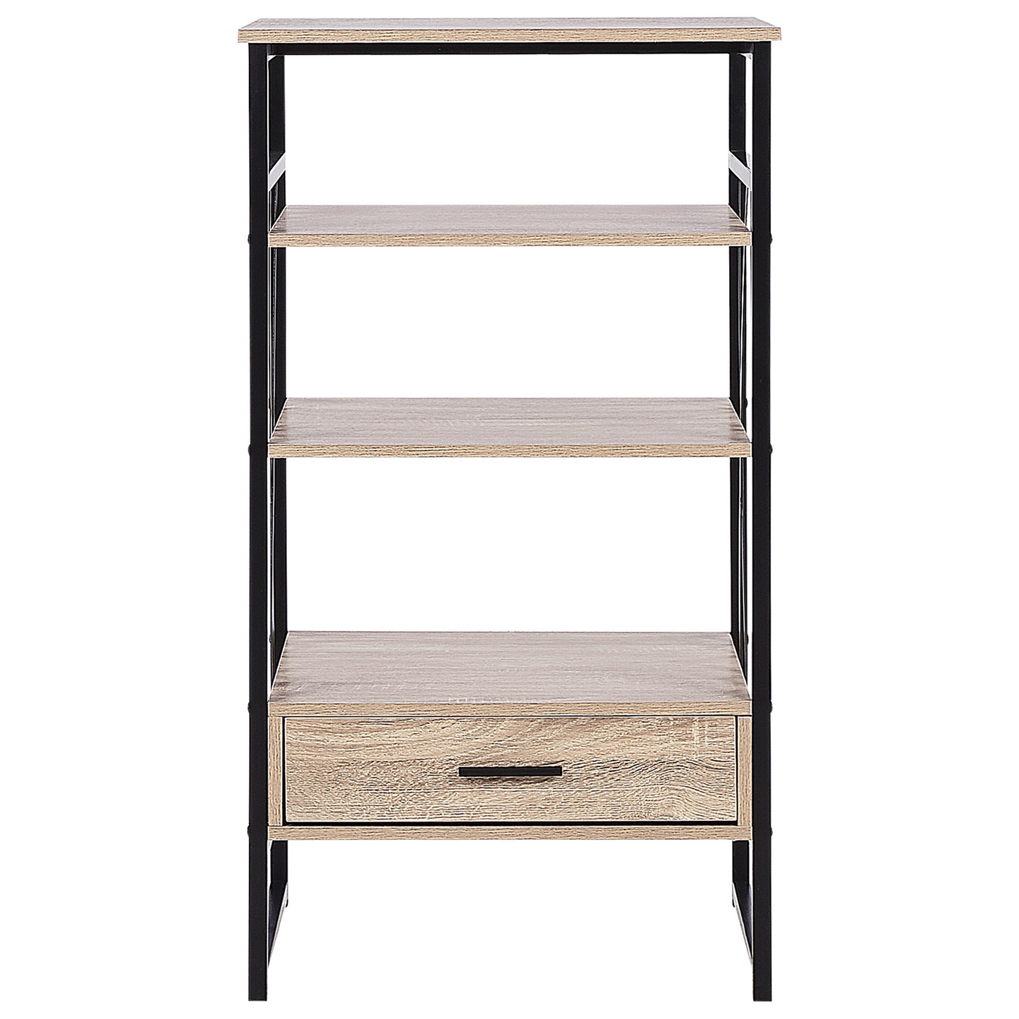 Bücherregal mit 3 Fächern KEENE 101 cm Hellbraun