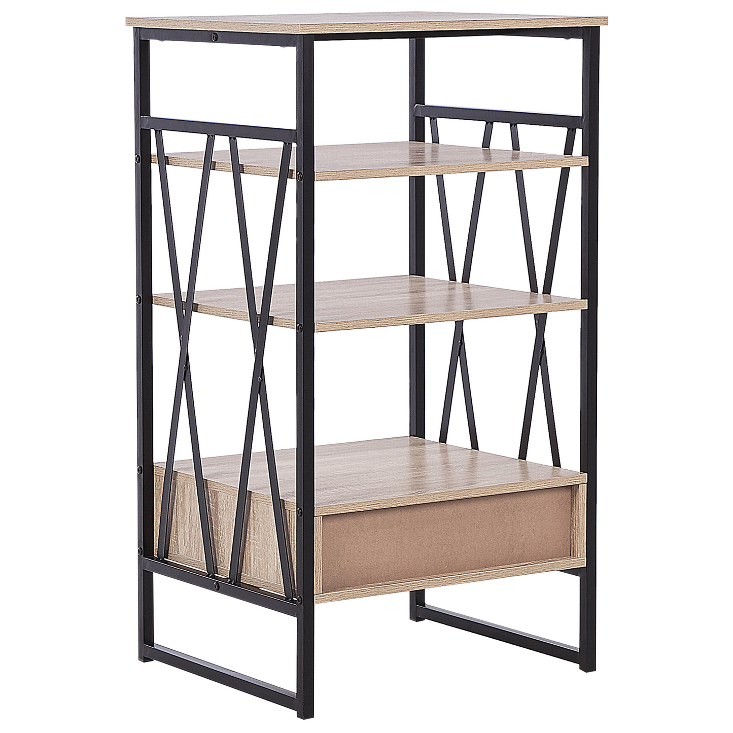 Bücherregal mit 3 Fächern KEENE 101 cm Hellbraun
