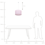 Hängelampe LOVU Rosa