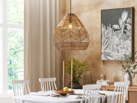 Hängelampe Papiergeflecht natürlich CASCADE