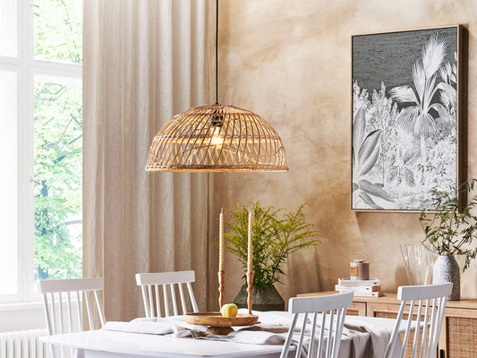Hängelampe RAVINE Rattan Naturfarben