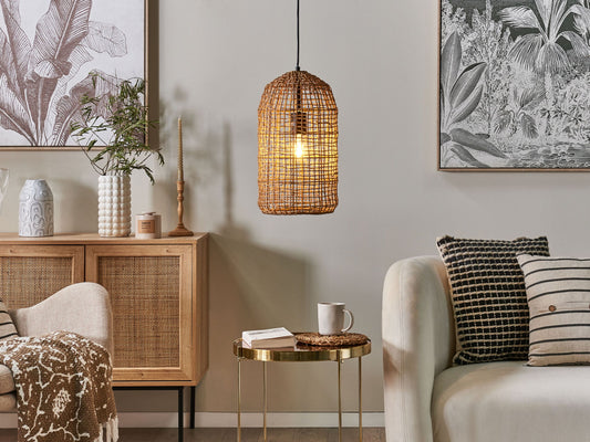 Hängelampe LUCITE Papier Naturfarben