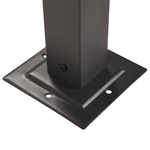 Pavillon LED PARGA Metall 310 cm 310 cm Dunkelgrau
