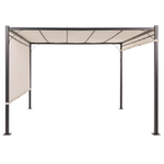 Pavillon LED PARGA Metall 310 cm 310 cm Beige