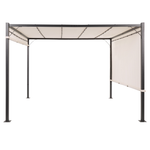 Pavillon LED PARGA Metall 310 cm 310 cm Beige
