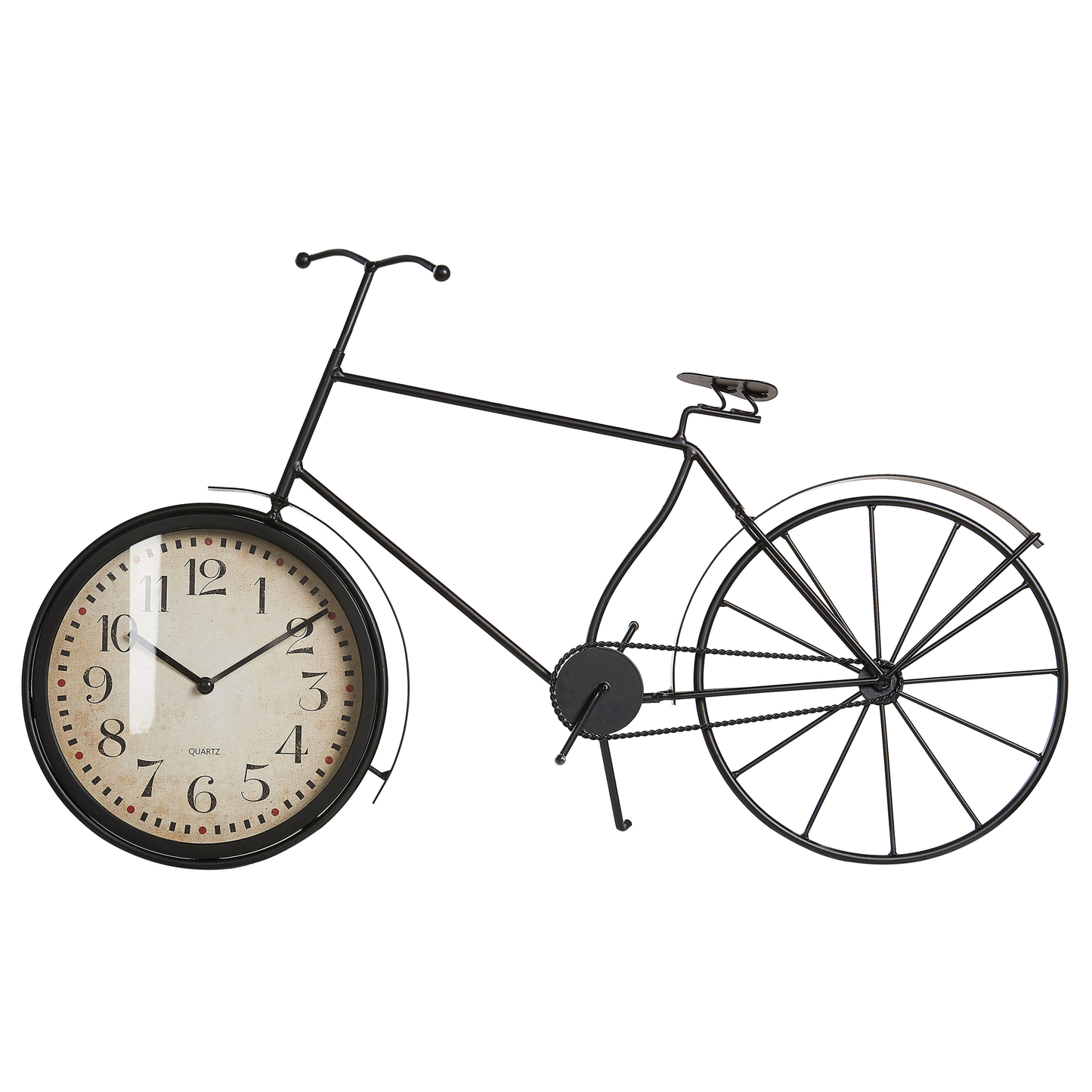 Tischuhr LILLO 59 cm Metall Schwarz