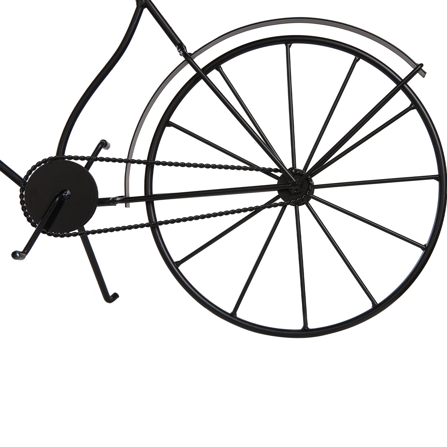 Tischuhr LILLO 59 cm Metall Schwarz