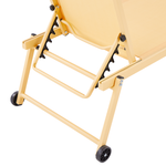 Gartenliege Aluminium Textilbespannung gelb PORTOFINO