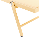 Gartenliege Aluminium Textilbespannung gelb PORTOFINO