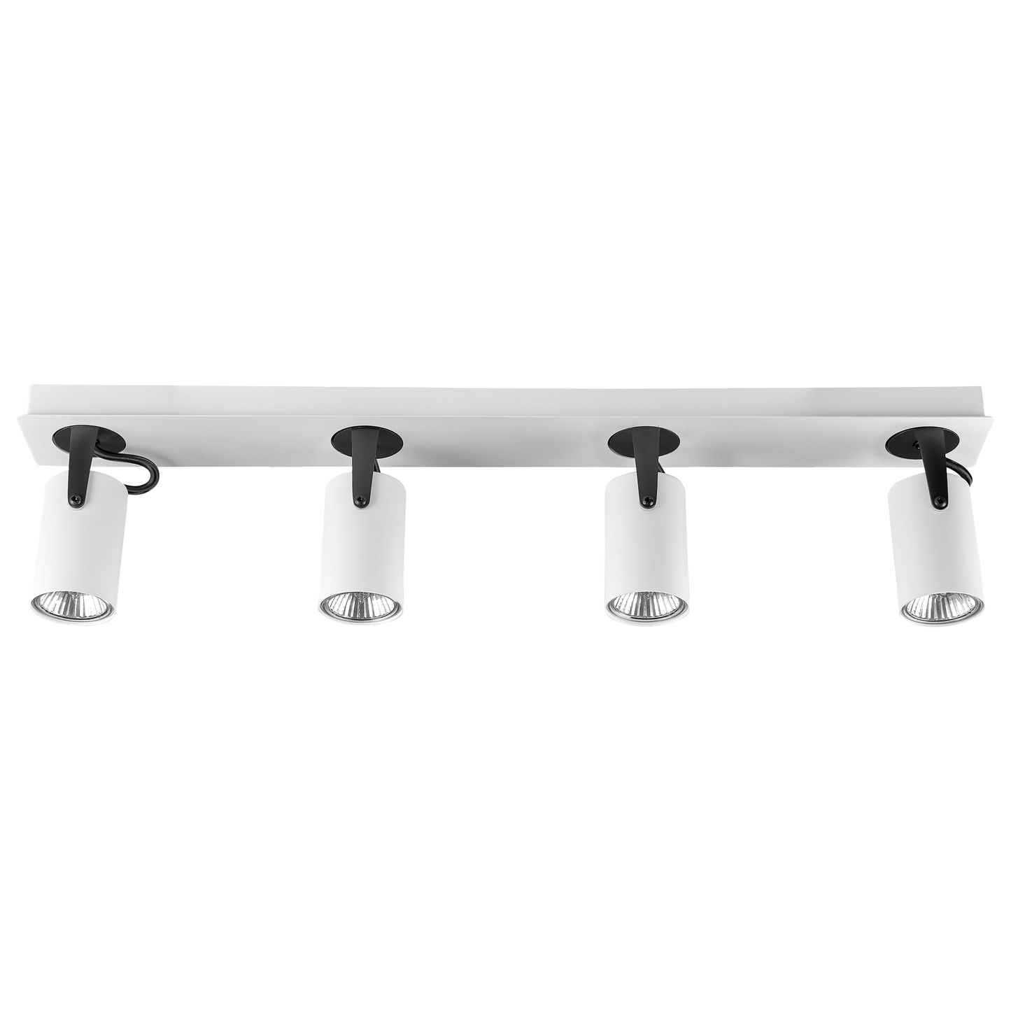 Strahler 4-flammig KLIP verstellbar Metall Weiss