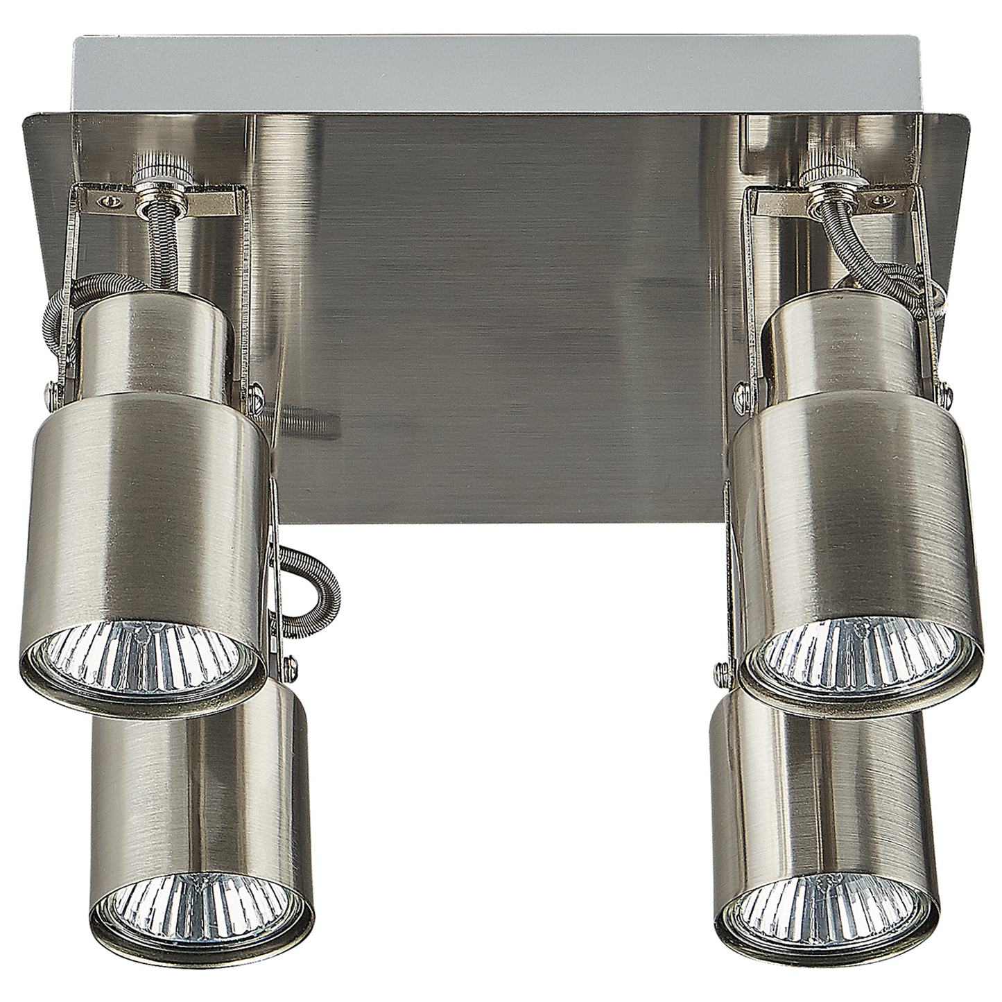 Strahler 4-flammig BONTE verstellbar Metall Silber