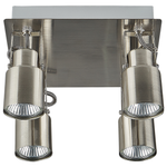 Strahler 4-flammig BONTE verstellbar Metall Silber