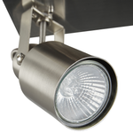 Strahler 4-flammig BONTE verstellbar Metall Silber