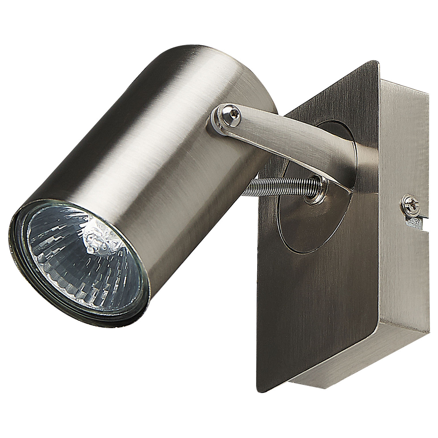 Strahler 2er Set KLIP verstellbar Metall Silber