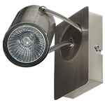 Strahler 2er Set KLIP verstellbar Metall Silber