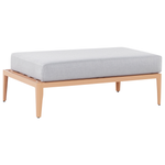 Garten Ecksofa mit Tisch 6-Sitzer RIMA III linksseitig modular Metall Grau