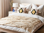 Kuscheldecke MORBI Baumwolle 130 x 180 cm Beige
