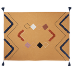 Kuscheldecke SHIMLA Baumwolle 130 x 180 cm Orange